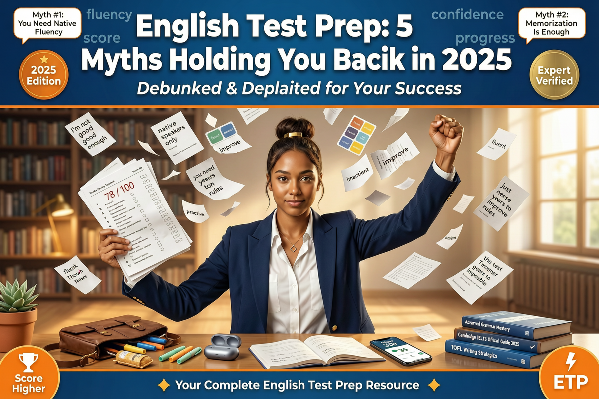 English Test Prep: 5 Myths Holding You Back in 2025